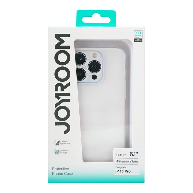 Beschermend telefoonhoesje Joyroom voor iPhone 15 Pro (transparent)